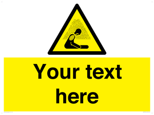 Custom warning asphyxiating atmosphere